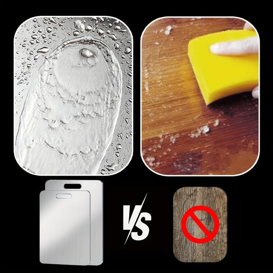 Pure Titanium Cutting Board 2025 New Upgrade 100% Pure Titanium Cutting Boards Set Of 3, Double Sided Durable Metal Cutting Board, Large\u002FMedium\u002FSmall Titanium Cutting Board For Kitchen