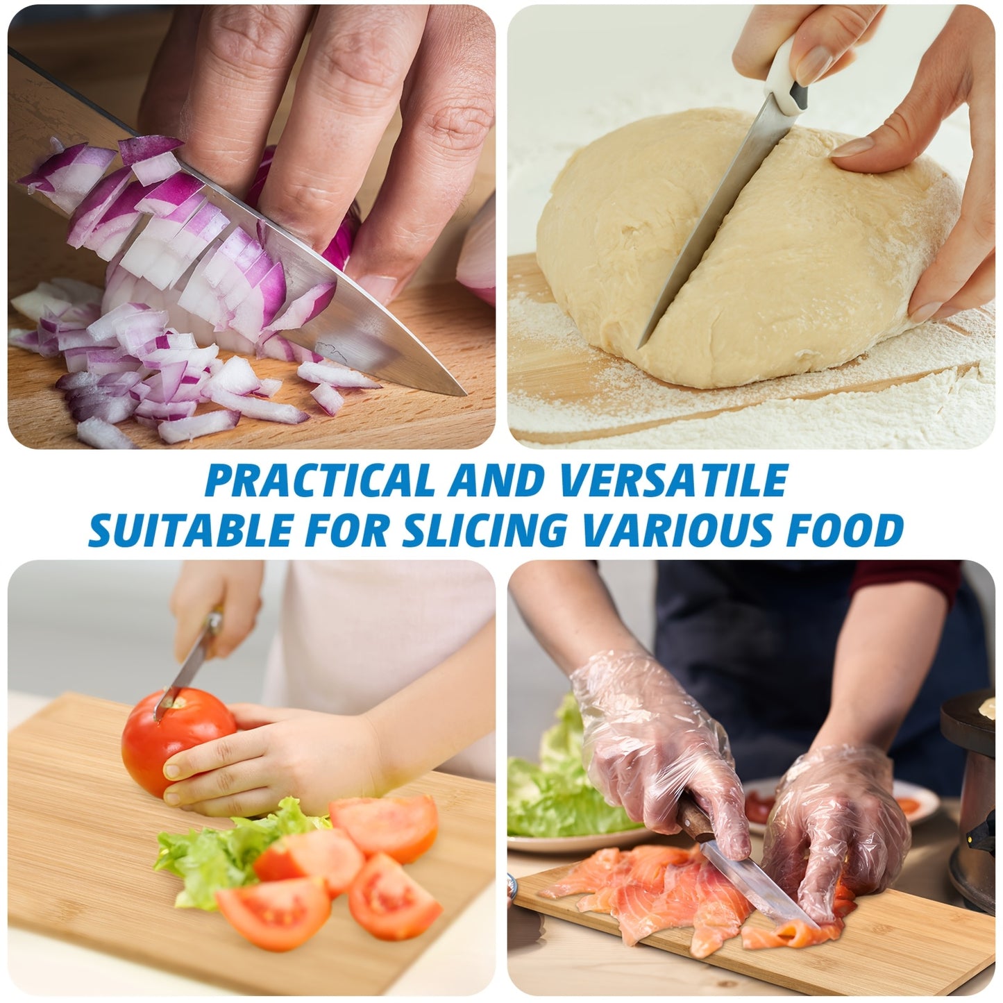 Bamboo | Multipurpose Outus 18-Pack | Large Bamboo Cutting Boards Set, Multipurpose Chopping Boards for Kitchen, Meat, Cheese, Bread, Vegetables, Non-Electric, Durable Wooden Serving Planks