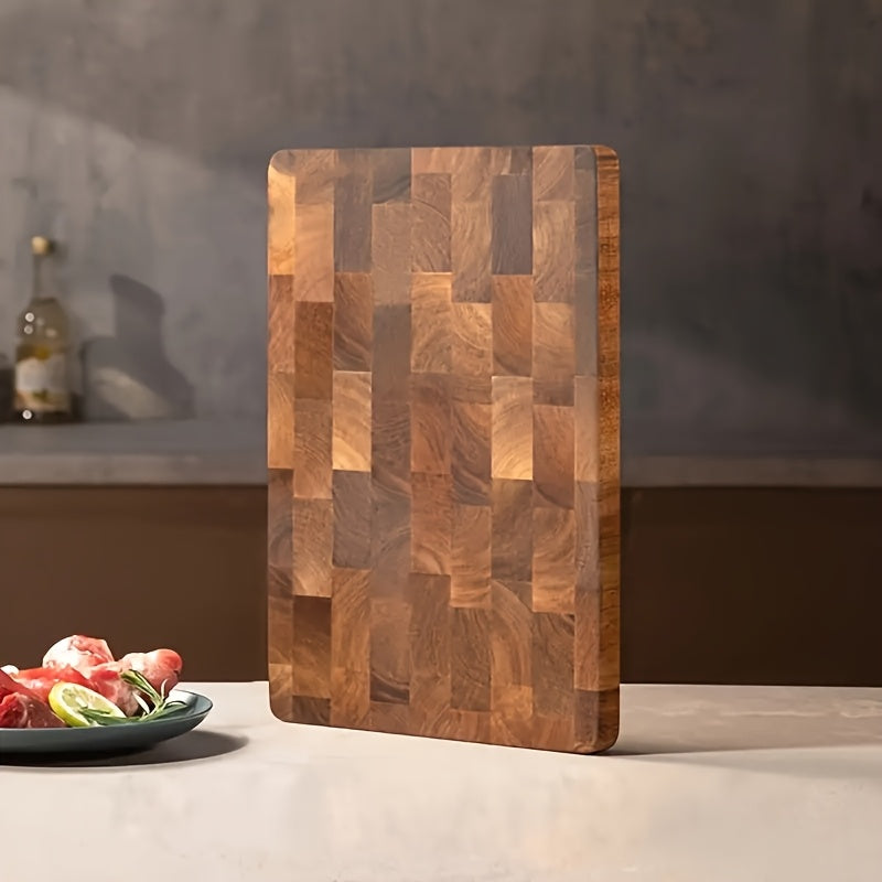 3pcs Set - High Quality Wooden Cutting Board Set, Safe And Harmless, Durable Wooden Blocks, Suitable For Meat, Cheese, Bread, Vegetables, Fruits, Ideal Kitchen Utensils, Perfect Family Gifts, Suitable For Home And Dormitory Use