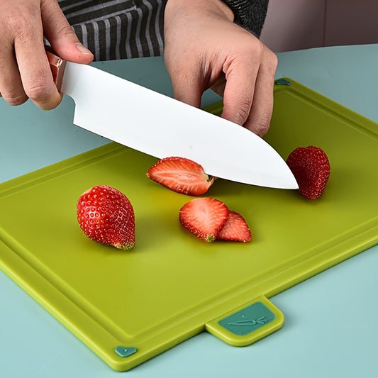Plastic Kitchen Cutting Board Stand 4pcs Four-color Classification Kitchen Multi-purpose Plastic Cutting Board Set with Stand, Dishwasher Safe And Durable, Suitable for Kitchen Cutting Boards, Fruits, Vegetables And Meat.