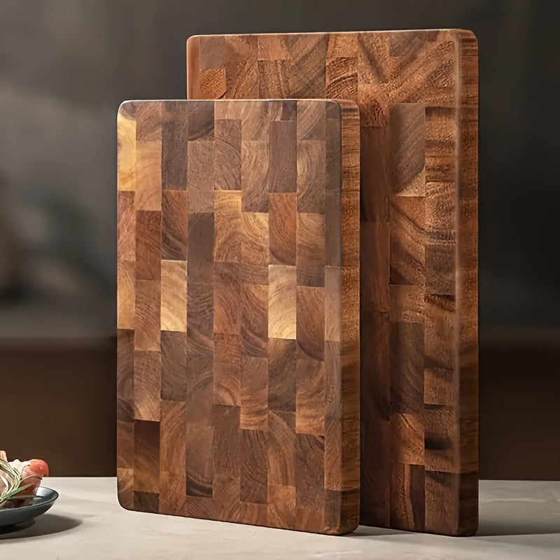 3pcs Set - High Quality Wooden Cutting Board Set, Safe And Harmless, Durable Wooden Blocks, Suitable For Meat, Cheese, Bread, Vegetables, Fruits, Ideal Kitchen Utensils, Perfect Family Gifts, Suitable For Home And Dormitory Use