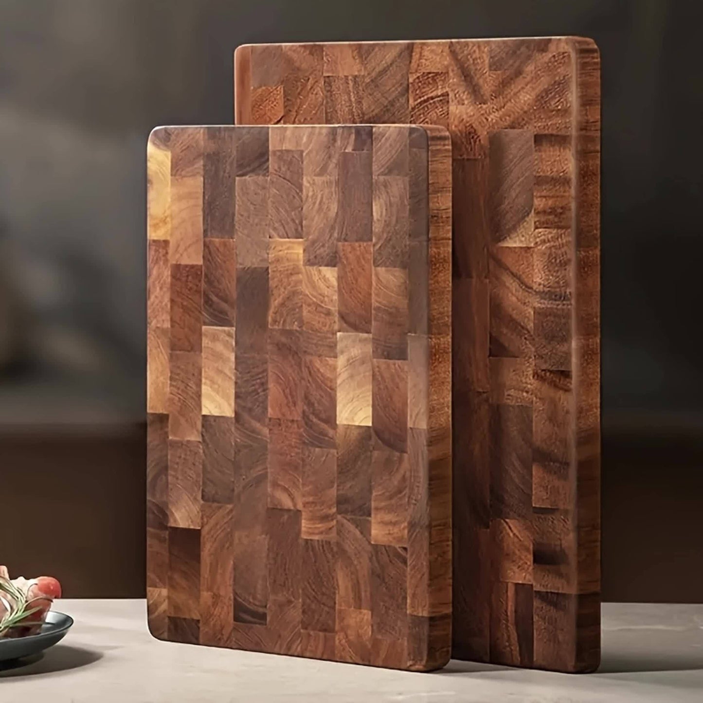 3pcs Set - High Quality Wooden Cutting Board Set, Safe And Harmless, Durable Wooden Blocks, Suitable For Meat, Cheese, Bread, Vegetables, Fruits, Ideal Kitchen Utensils, Perfect Family Gifts, Suitable For Home And Dormitory Use