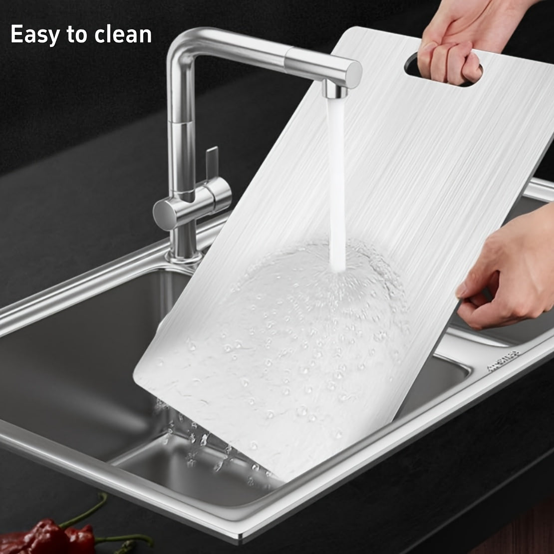 Pure Titanium Cutting Board 2025 New Upgrade 100% Pure Titanium Cutting Boards Set Of 3, Double Sided Durable Metal Cutting Board, Large\u002FMedium\u002FSmall Titanium Cutting Board For Kitchen