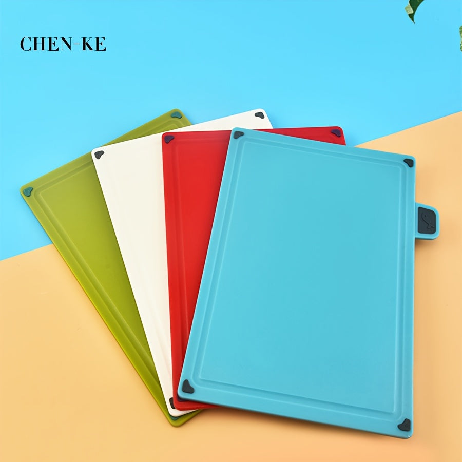 Plastic Kitchen Cutting Board Stand 4pcs Four-color Classification Kitchen Multi-purpose Plastic Cutting Board Set with Stand, Dishwasher Safe And Durable, Suitable for Kitchen Cutting Boards, Fruits, Vegetables And Meat.