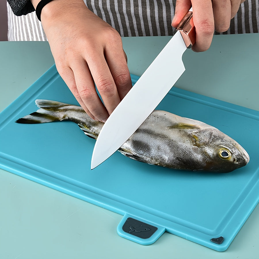 Plastic Kitchen Cutting Board Stand 4pcs Four-color Classification Kitchen Multi-purpose Plastic Cutting Board Set with Stand, Dishwasher Safe And Durable, Suitable for Kitchen Cutting Boards, Fruits, Vegetables And Meat.