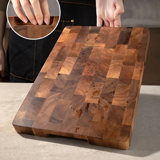 3pcs Set - High Quality Wooden Cutting Board Set, Safe And Harmless, Durable Wooden Blocks, Suitable For Meat, Cheese, Bread, Vegetables, Fruits, Ideal Kitchen Utensils, Perfect Family Gifts, Suitable For Home And Dormitory Use