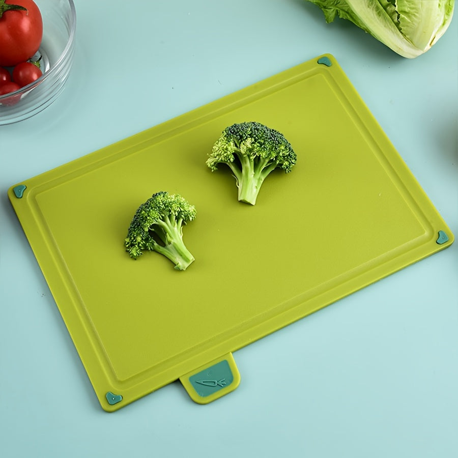 Plastic Kitchen Cutting Board Stand 4pcs Four-color Classification Kitchen Multi-purpose Plastic Cutting Board Set with Stand, Dishwasher Safe And Durable, Suitable for Kitchen Cutting Boards, Fruits, Vegetables And Meat.