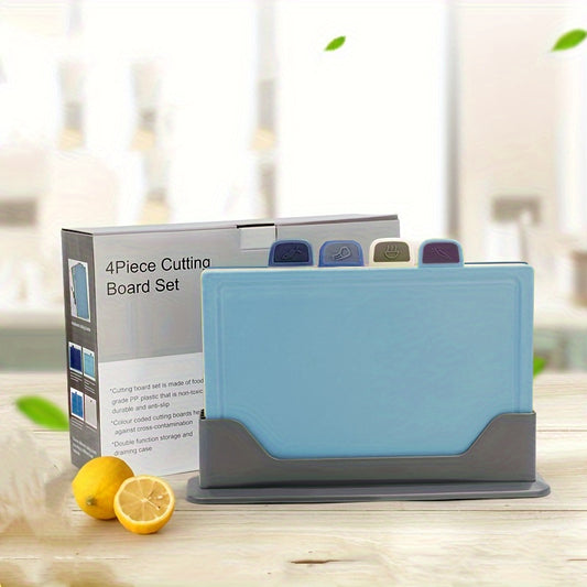 Non-Slip Kitchen Board 4pcs Non-Slip Plastic Kitchen Board Set | Food Contact Safe, for Holidays - Christmas, Halloween, Easter, Hanukkah, Thanksgiving