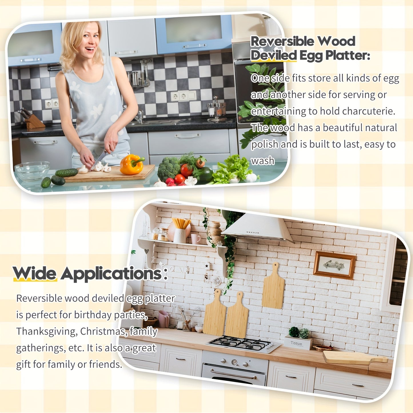 Premium 12pcs Bamboo Cutting Boards - Customizable with Laser Engraving - Perfect for Weddings, Mother's Day & Housewarming Gifts